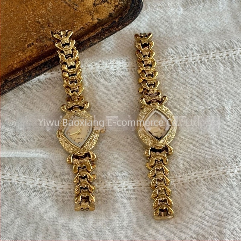 LSVTR női kvarc karóra rombusz alakú számlappal, fémből készült tokkal, 30M vízállósággal