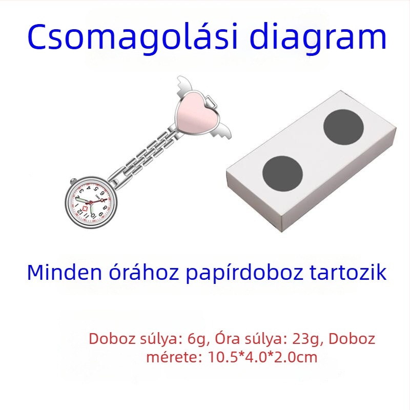 Logóval ellátott zsebóra, kvarc mozgás, ötvözet tok, cinkötvözet szíj, foszforeszkáló a sötétben