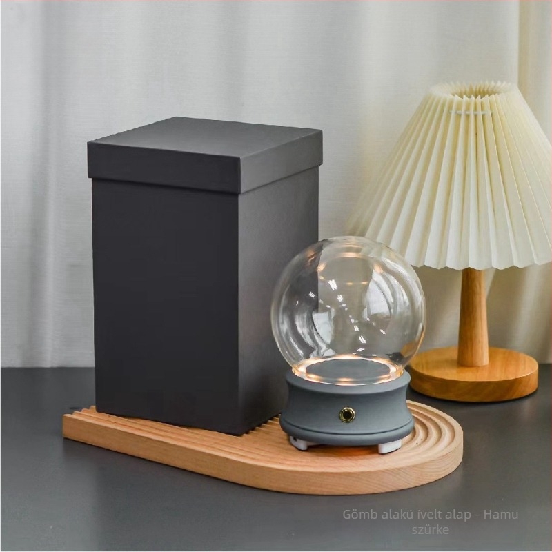 Flower Encounter Bluetooth hangszóró LED világítással, üvegfedél alatt, mini táj dísz gyanta
