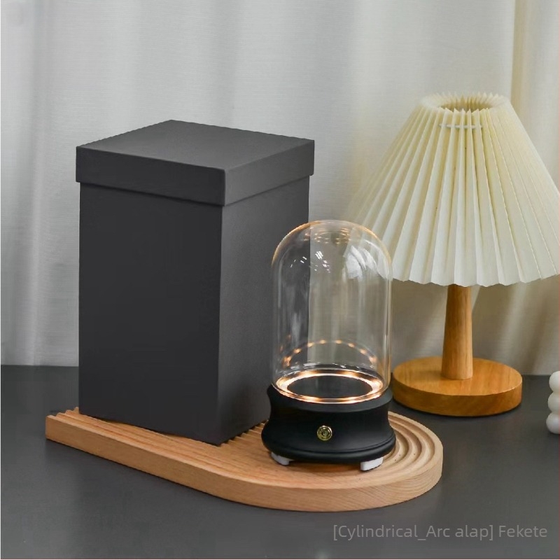 Flower Encounter Bluetooth hangszóró LED világítással, üvegfedél alatt, mini táj dísz gyanta