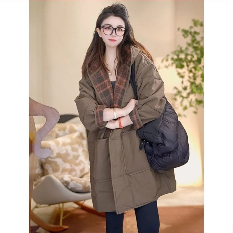 Steppelt pamutkabát kapucnival, töltet: selyem-pamut, Chenille anyag, közepes vastagság