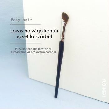  Orr kontúr ecset lóhajból készült sörtékkel, fa nyéllel, sörték hossza 1 cm, teljes hossz 15 cm, 1 db