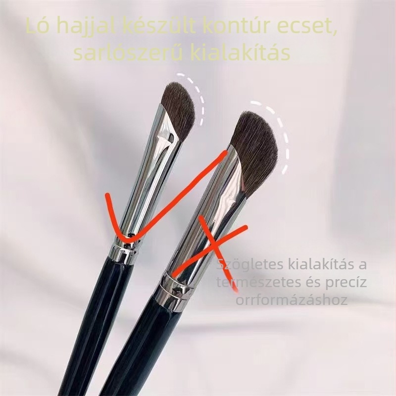  Orr kontúr ecset lóhajból készült sörtékkel, fa nyéllel, sörték hossza 1 cm, teljes hossz 15 cm, 1 db