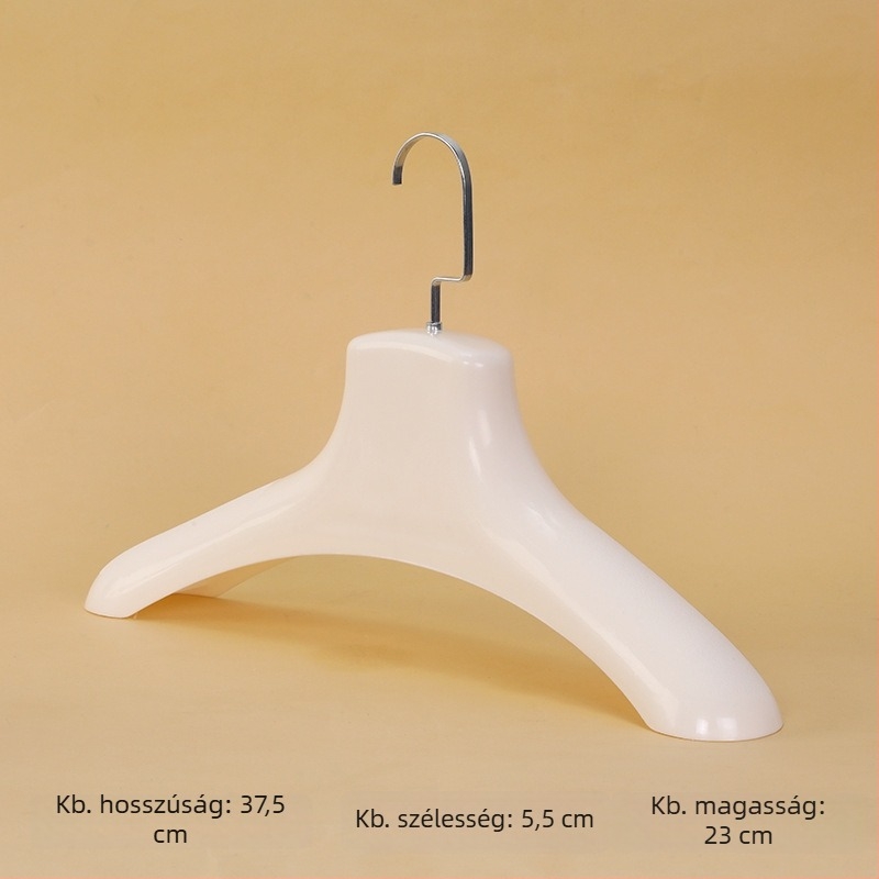 Szőrme kabátokhoz készült ruhakasztó, széles vállú, műanyag vázzal, 80–99% új műanyag, nők és férfiak számára