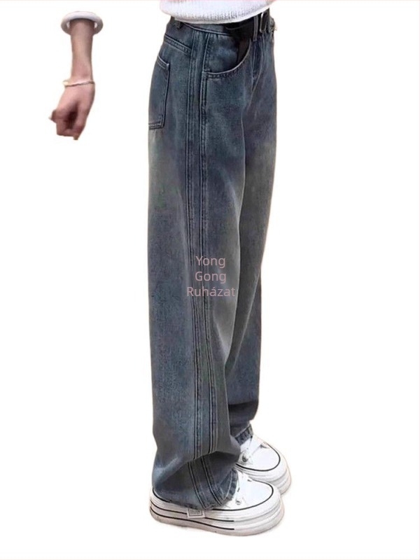 Női farmer – magas derekú, egyenes szabás, denim, közepes vastagság, 2025 tavasz