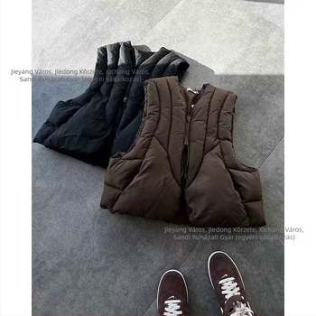 Férfi minimalist poliészter dzseki oldalsó zsebekkel, lazább szabás