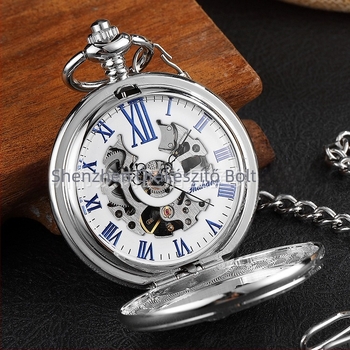 Mechanikus zsebóra áttört motívummal, nyitható fedél, vintage stílus, 46 mm-es számlap, 618-as mozgás, tokozás ötvözet