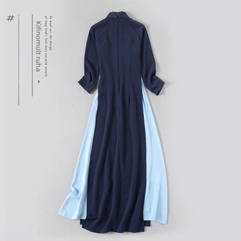 Kínai stílusú tea-dress retro Zen esztétikával, továbbfejlesztett dizájn, tündérsziluett, vastag verzió (anyag: pamut-keverék; fő anyag: poliészter; gallér nélkül; színpadi viselet; 2023 tavasz)