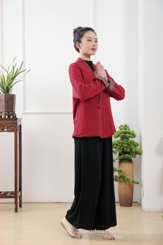 Hanfu teás ruha nőknek, pamut-len anyag, 50–70% pamut tartalom, 2023 tavasz