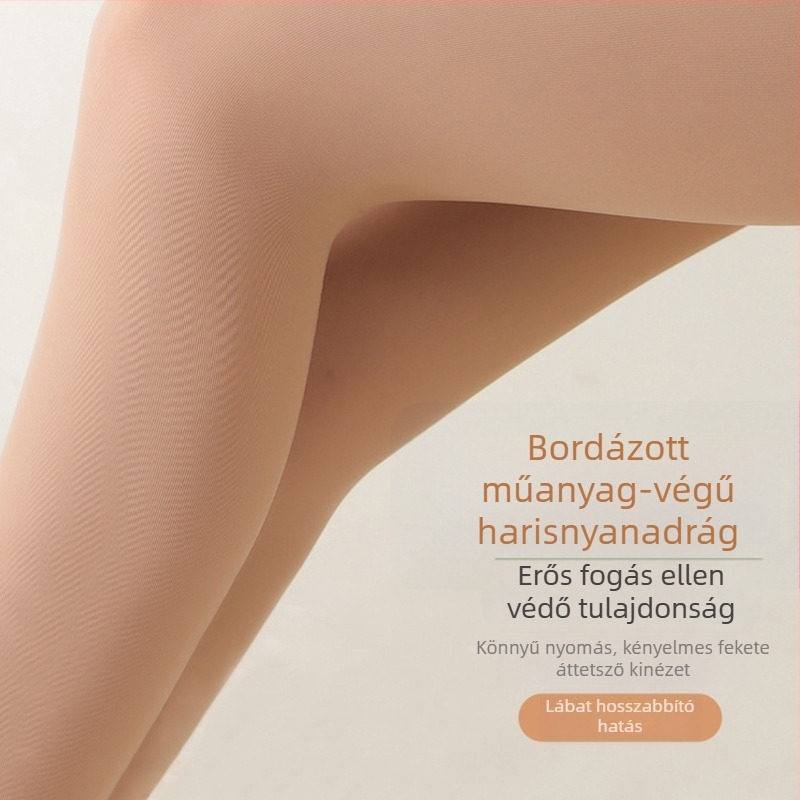Formázó harisnya enyhe kompresszióval, vékony nylon velúr befejezéssel (80–90%), szexi stílus