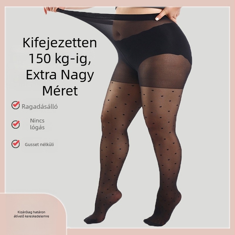 Harisnya pöttyös mintával és 3D hatással, nylon 70–80%, vékony, sexy