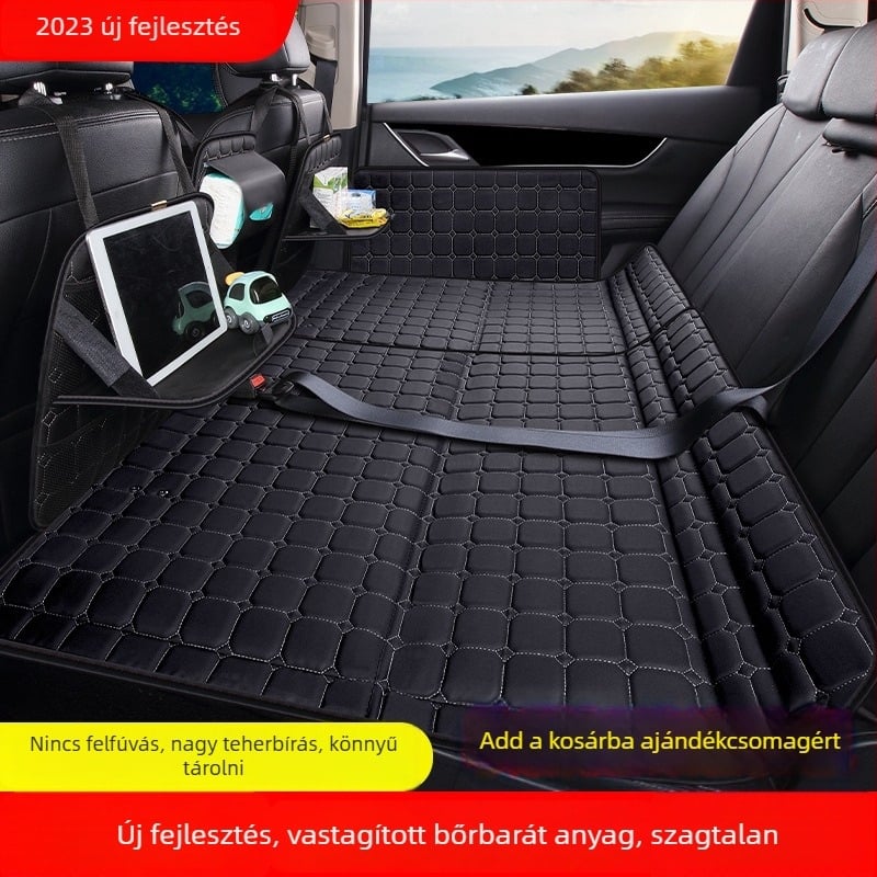 Hátsó ülésre tervezett autómatrac — összecsukható utazóágy, PVC anyag, Maximális teher 800, Súly 6, Modell 001, Alkalmas sedan/SUV járművekhez