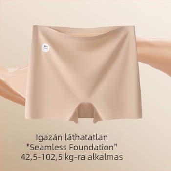 Női seamless boxer briefs, láthatatlan védelem az expozíció ellen, magas derék, pamut gussett-tel a szeméremtájban, nagy méret