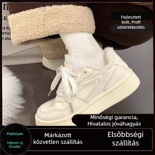 Női téli vastag talpú sportcipő, felsőrész: szintetikus bőr, talp: gumi, belső talp: PU, zárás: fűzővel