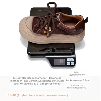 Női texturált marhabőrből készült lace-up lapos talpú cipő, vintage stílusban, zárt orr