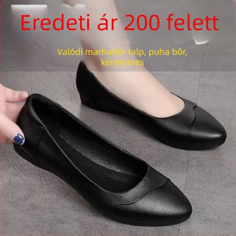 Anyák napi női cipő PU felsőrésszel, kerek orr, latex talpbetét, TPR talp, lapos sarok, lélegző, 2025 őszi kiadás
