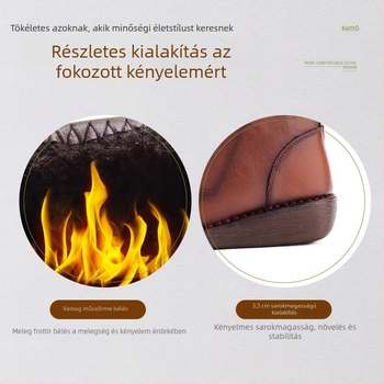 Női csizmák klinis sarokkal 3-5 cm, magas szárú; felső: első réteg marhabőr; belső: műszőrmés bélés; talp: gumi (3-5 cm; felső: első réteg bőr; magas szár; belső: műszőrmés; talp: gumi)