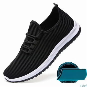 Felnőtt férfiak és nők számára textilből készült slip-on cipő, felső hálós mintázat, műanyag talp, alacsony sarok 1–3 cm, textil belső talp