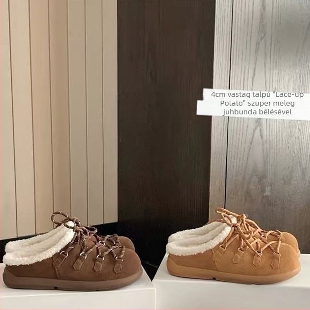 Birkenstock-stílusú papucs fleece-béléssel, sík talppal, mikroszálas bőr felsővel és pamut bélés