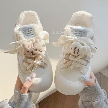 Női alacsony talpú vászon sneaker fleece béléssel, gumírozott talp, fűző, kerek orr, PU belső talp, injektált talp, színben harmonizáló mintázat, 2024 ősz megjelenés