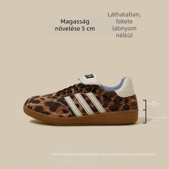 Férfi leopard mintás vászoncipő, alacsony felsőrésszel, tavaszra