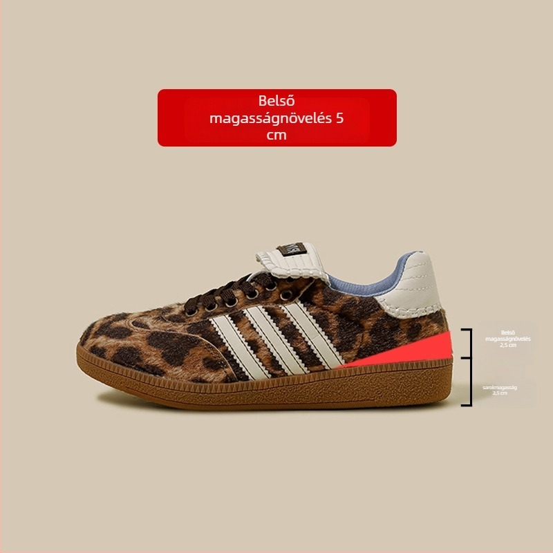 Férfi leopard mintás vászoncipő, alacsony felsőrésszel, tavaszra