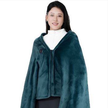 Flanel melegítő sál fleece bélésével, egyszerű szövés, egyszínű minta, téli meleg