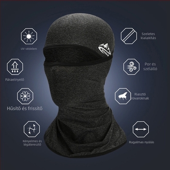 Uniszex nyári turbán ice-selyem anyagból kerékpározáshoz – UV-védelem, porálló warp-knit szövet