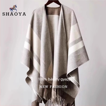 Női gyapjú sálkendő, magas minőségű, termosztikus, warp-kötés, 150 cm szélesség, Shaoya