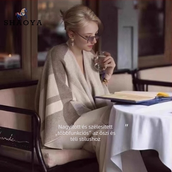 Női gyapjú sálkendő, magas minőségű, termosztikus, warp-kötés, 150 cm szélesség, Shaoya