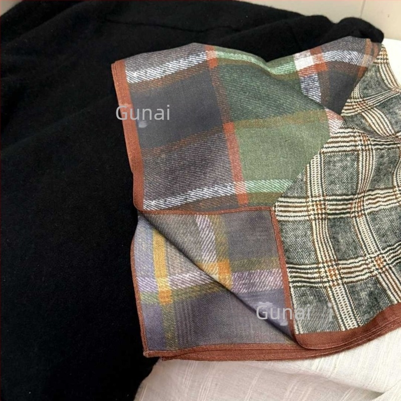 Gu Na Kétoldalas twill printes négyszögletes törölköző, warp knitting, mesterséges pamut, őszi 2025
