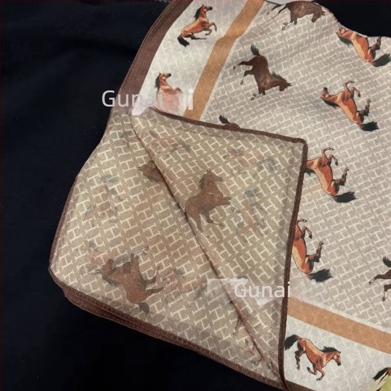 Gu Na Kétoldalas twill printes négyszögletes törölköző, warp knitting, mesterséges pamut, őszi 2025