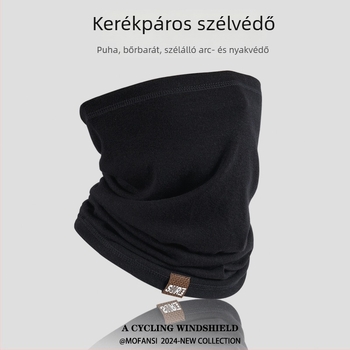 Kerékpáros félarcmaszk napvédő funkcióval, mesterséges pamut anyag, 2025 tavasz