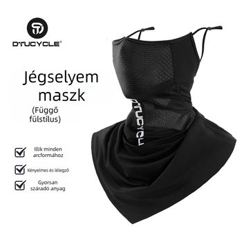 Kerékpáros maszk napvédelmi funkcióval, fleece nyakmelegítő, uniszex, készleten, testre szabható
