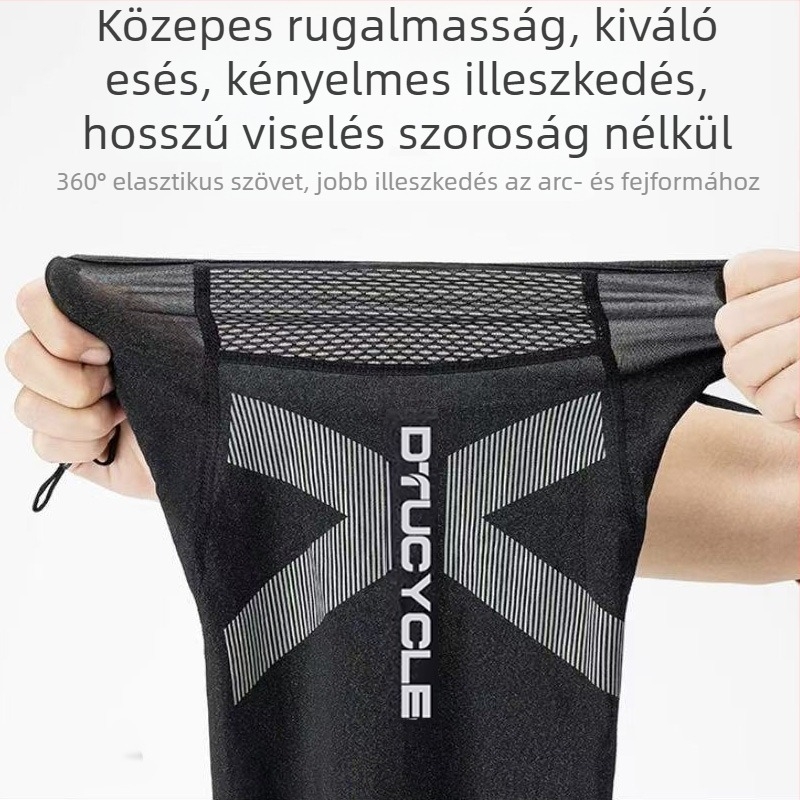 Kerékpáros maszk napvédelmi funkcióval, fleece nyakmelegítő, uniszex, készleten, testre szabható