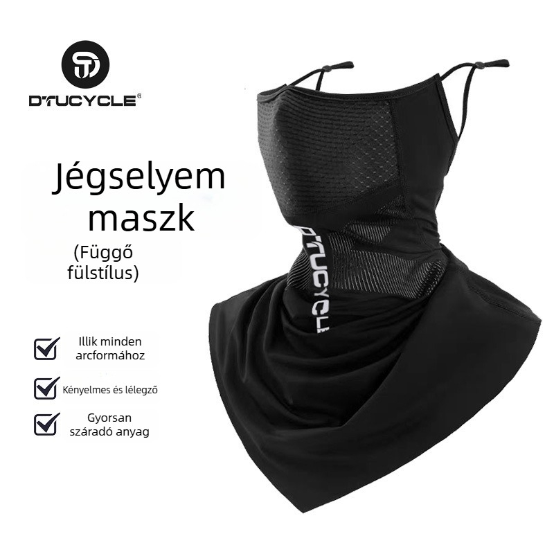 Kerékpáros maszk napvédelmi funkcióval, fleece nyakmelegítő, uniszex, készleten, testre szabható