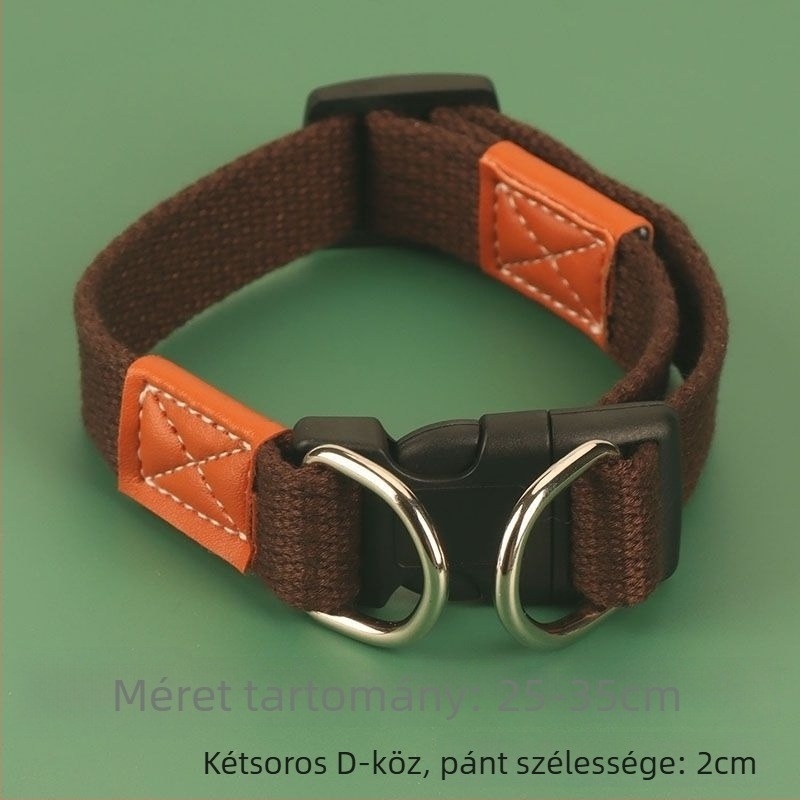 Állítható vászon kutyanyakörv pamut és spandex keverékével (2024 tél)