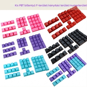 PBT mechanikus billentyűzethez gombfedők, 42 gomb, átlátszó háttérvilágítással, gravírozott F-billentyűk és numerikus/irányjelző zóna