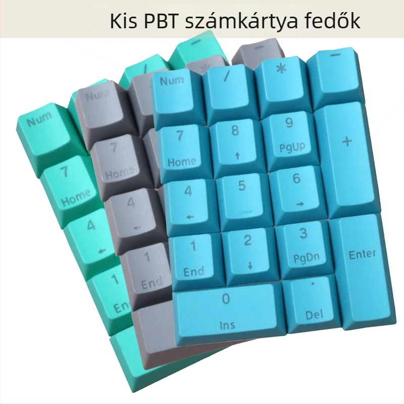 PBT mechanikus billentyűzethez gombfedők, 42 gomb, átlátszó háttérvilágítással, gravírozott F-billentyűk és numerikus/irányjelző zóna