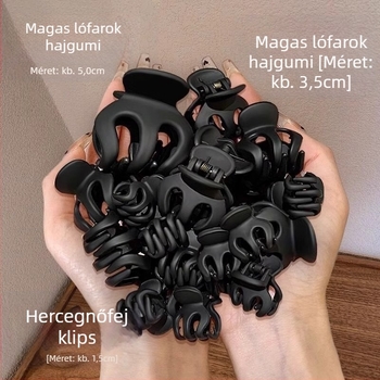 Gyerekeknek készült cápa alakú hajcsat – a fej hátsó részéhez, műanyag, egyszerű stílus