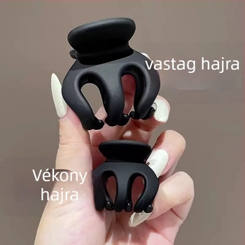 Gyerekeknek készült cápa alakú hajcsat – a fej hátsó részéhez, műanyag, egyszerű stílus