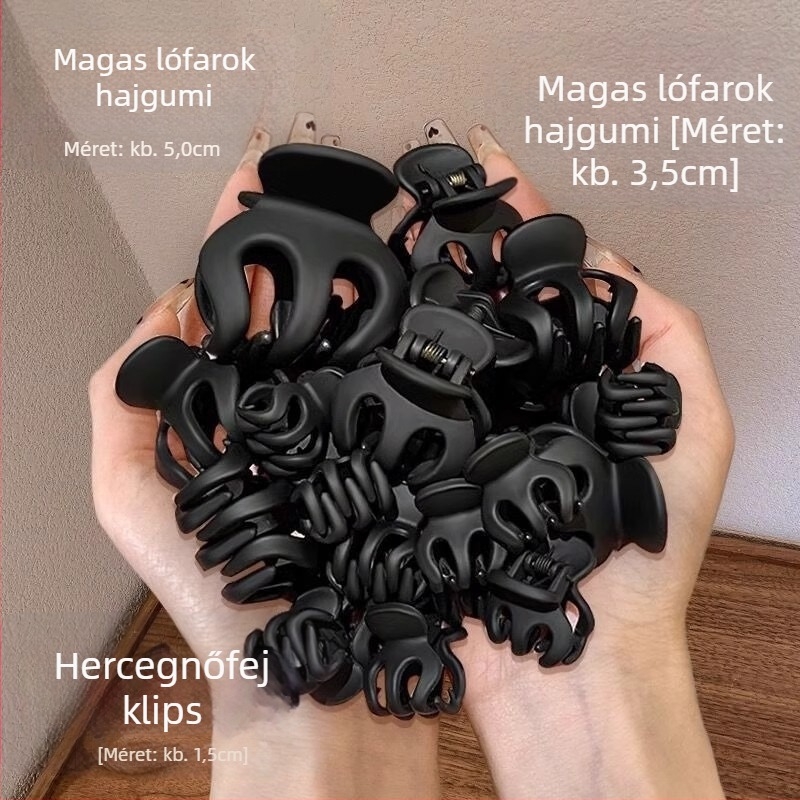 Gyerekeknek készült cápa alakú hajcsat – a fej hátsó részéhez, műanyag, egyszerű stílus