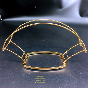 Fejdísz rézből, antik stílus, geometriás váz, elektroplatált felülettel – Billion Hairpin