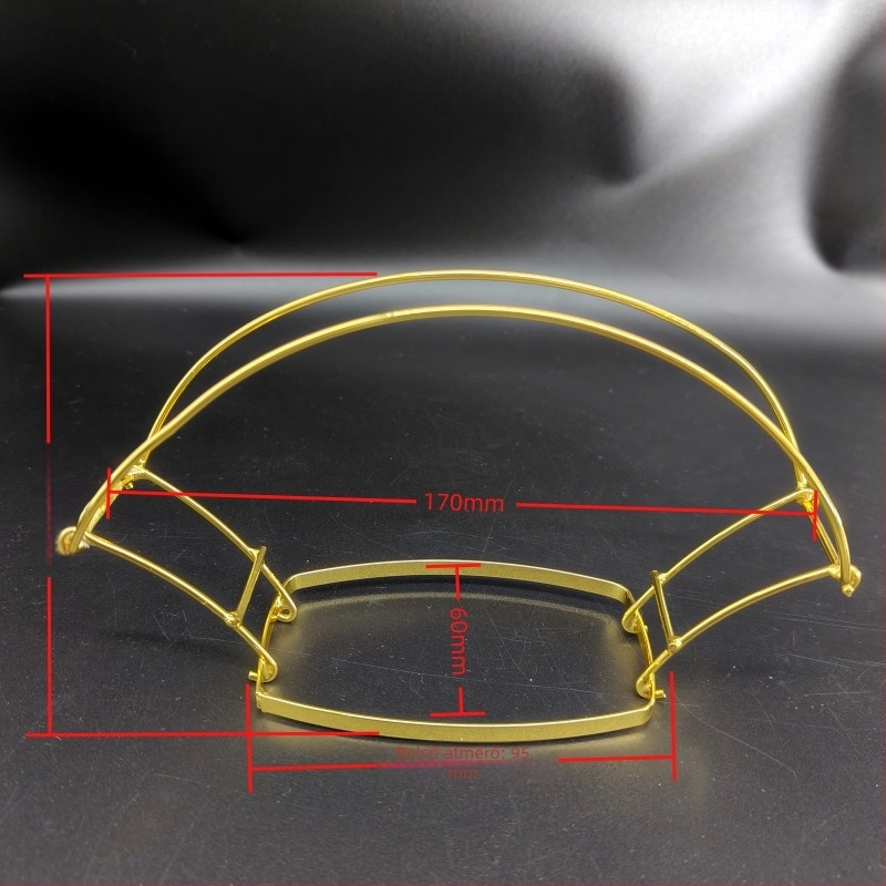 Fejdísz rézből, antik stílus, geometriás váz, elektroplatált felülettel – Billion Hairpin