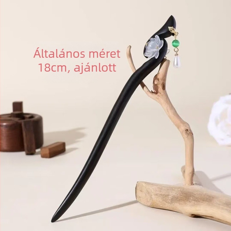 Fából készült vintage hajtű geometriai formával