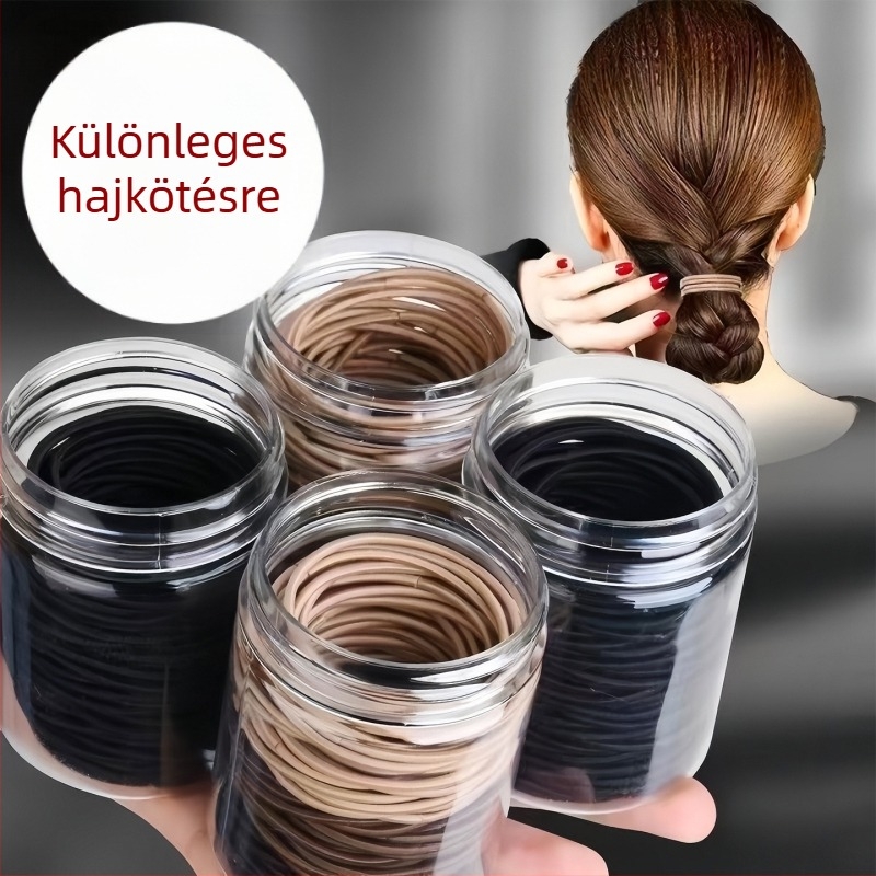 Qiwang Női hajgumi, koreai stílusú keskeny, nemfémes, nagy rugalmasság, 20213 feldolgozás