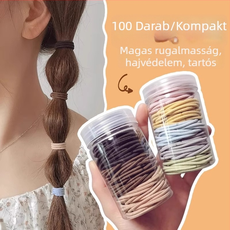 Qiwang Női hajgumi, koreai stílusú keskeny, nemfémes, nagy rugalmasság, 20213 feldolgozás