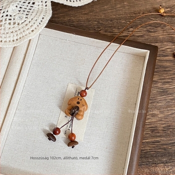 Nyaklánc műgyanta medállal, elektroplating bevonattal, tündér-stílusú, uniszex, 2025 ősz kiadás