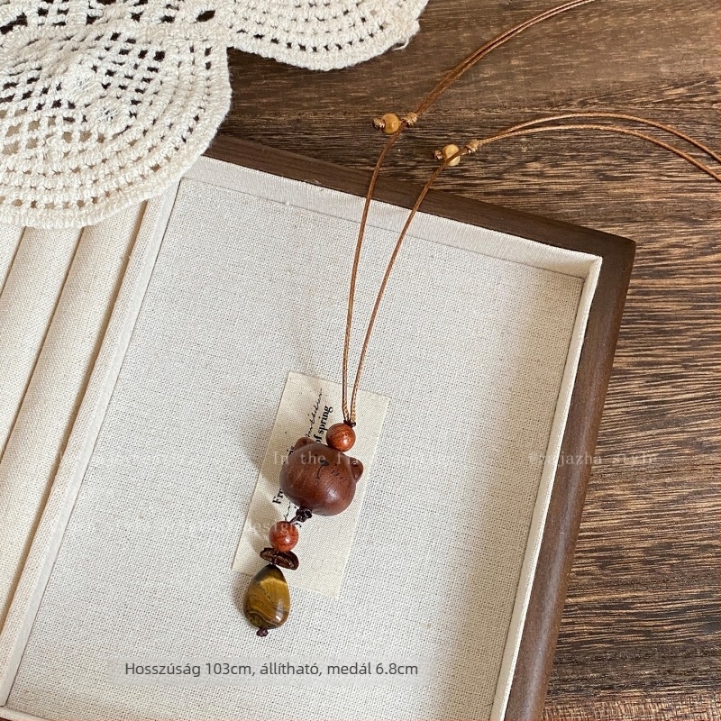 Nyaklánc műgyanta medállal, elektroplating bevonattal, tündér-stílusú, uniszex, 2025 ősz kiadás