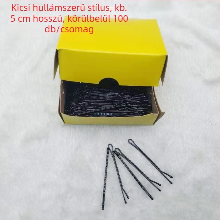 Nange fém hajcsat, egy darabos klips, nőies minimalistikus stílus, festett felület